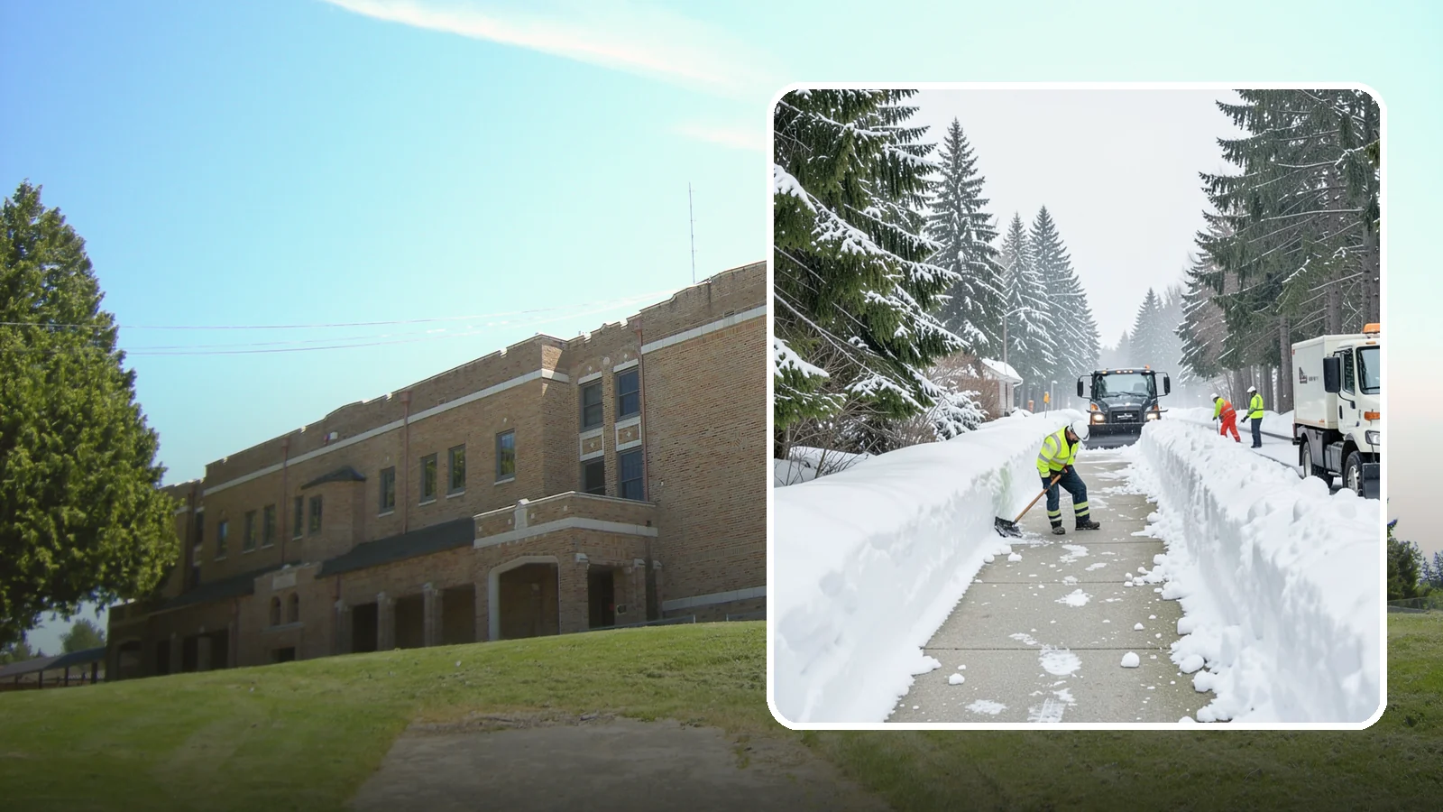 Emergency Access Clearing in Maple Valley, King County, WA - We rapidly clear the critical routes people need to enter and exit your property safely during a snow emergency.