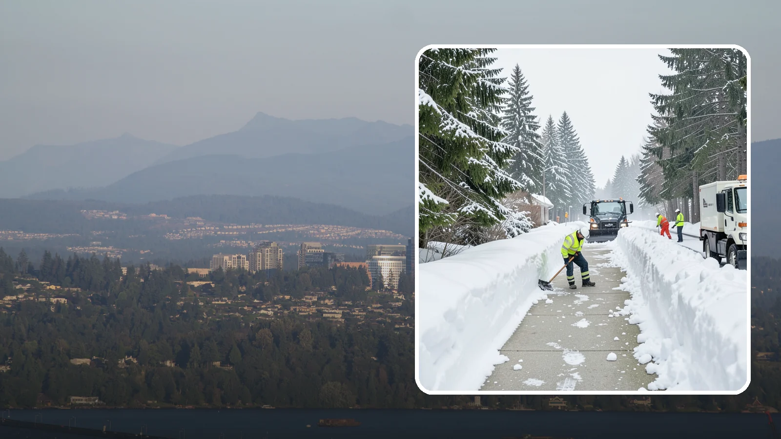 Emergency Access Clearing in Medina, King County, WA - We rapidly clear the critical routes people need to enter and exit your property safely during a snow emergency.