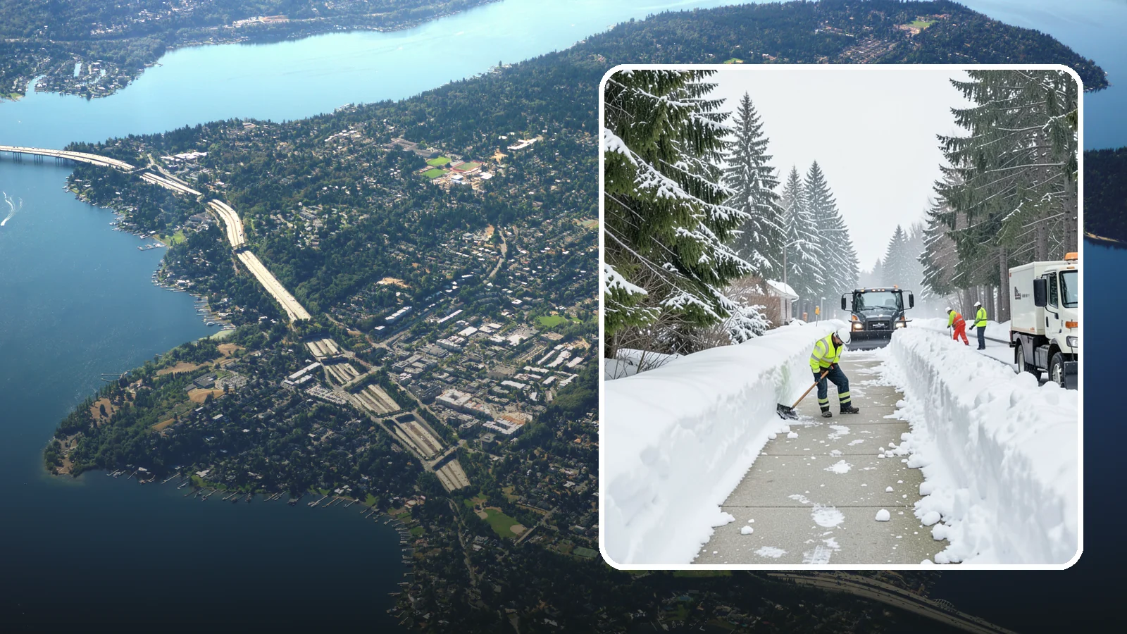 Emergency Access Clearing in Mercer Island, King County, WA - We rapidly clear the critical routes people need to enter and exit your property safely during a snow emergency.
