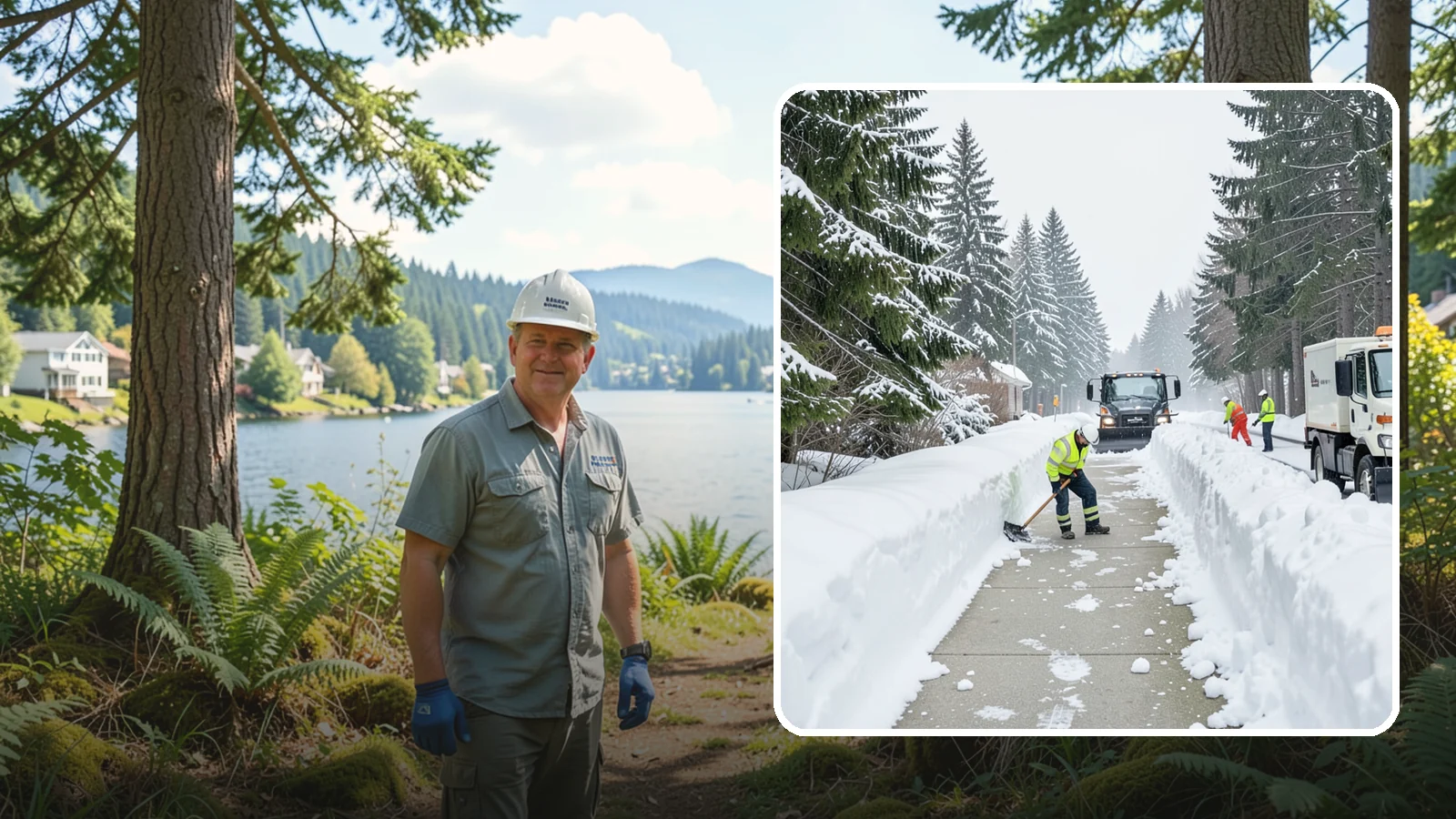 Emergency Access Clearing in Milton, King County, WA - We rapidly clear the critical routes people need to enter and exit your property safely during a snow emergency.