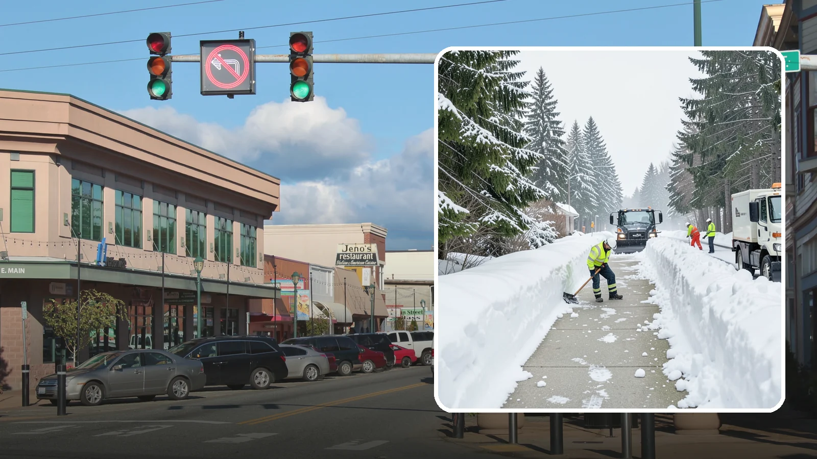 Emergency Access Clearing in Monroe, Snohomish County, WA - We rapidly clear the critical routes people need to enter and exit your property safely during a snow emergency.