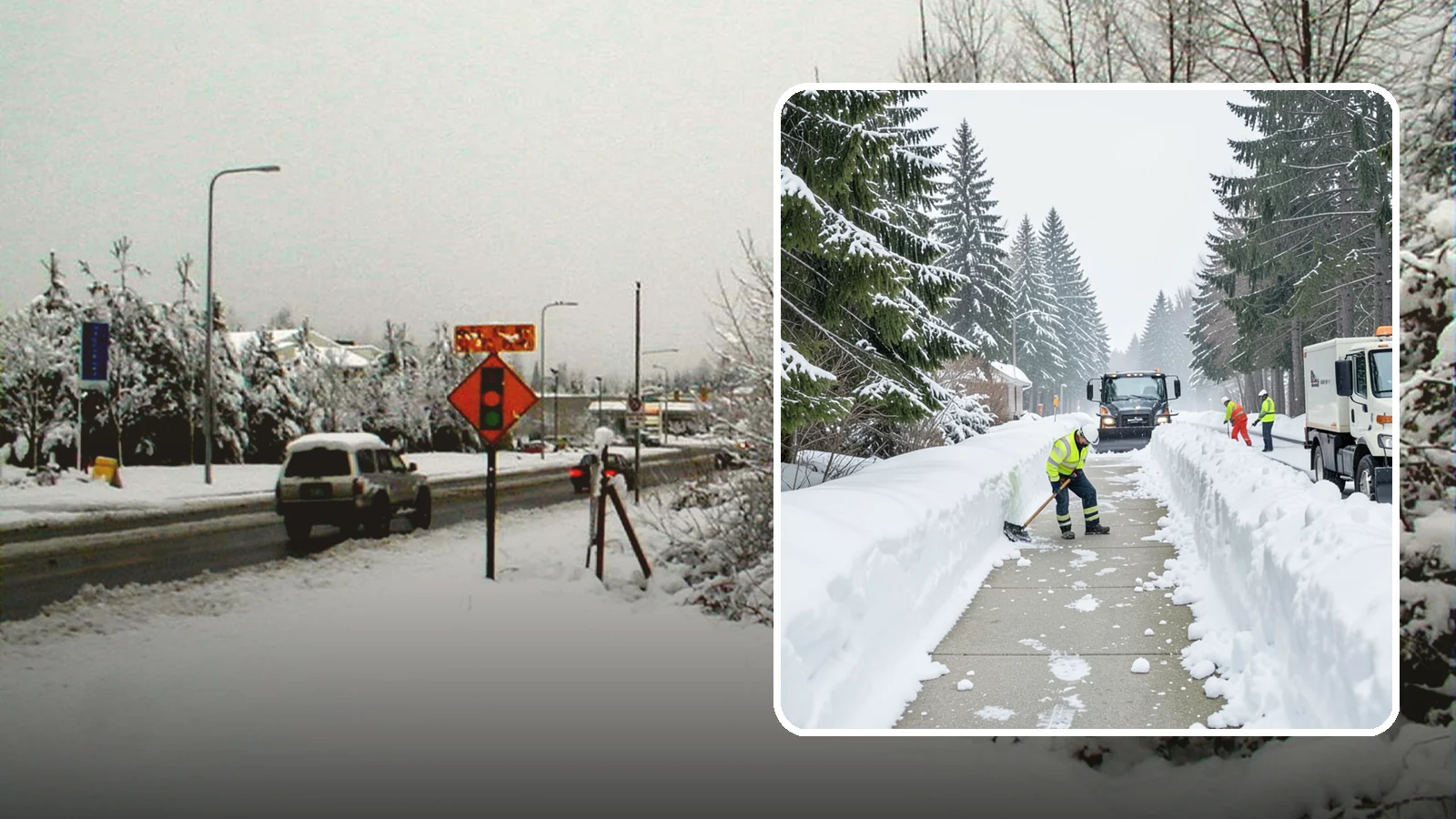Emergency Access Clearing in Newcastle, King County, WA - We rapidly clear the critical routes people need to enter and exit your property safely during a snow emergency.