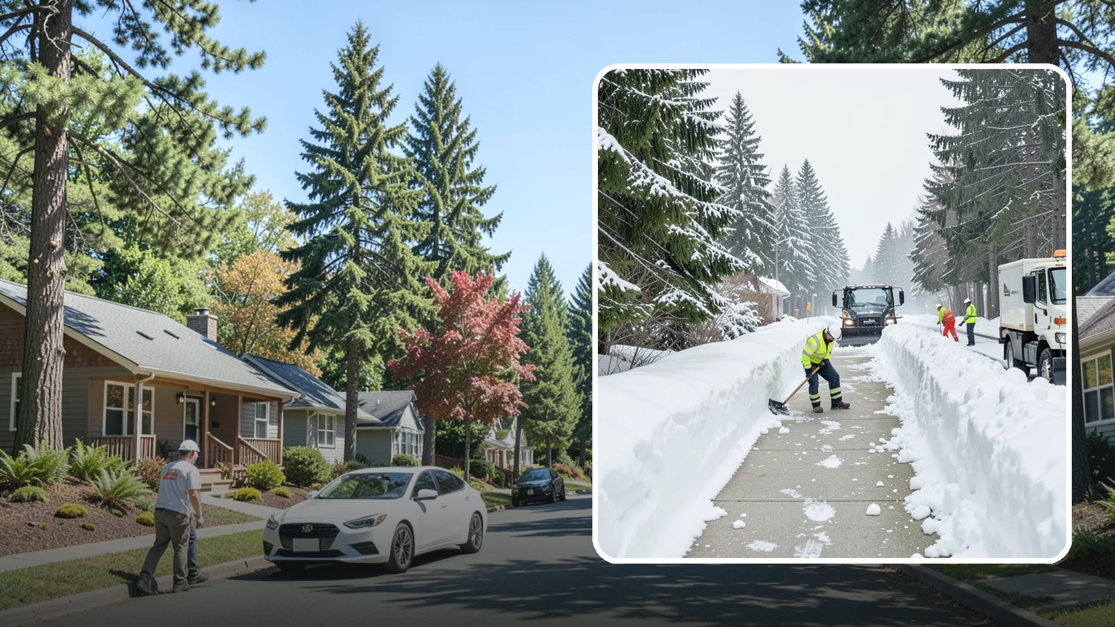 Emergency Access Clearing in Orting, Pierce County, WA - We rapidly clear the critical routes people need to enter and exit your property safely during a snow emergency.