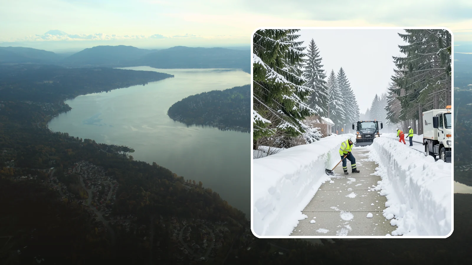 Emergency Access Clearing in Sammamish, King County, WA - We rapidly clear the critical routes people need to enter and exit your property safely during a snow emergency.