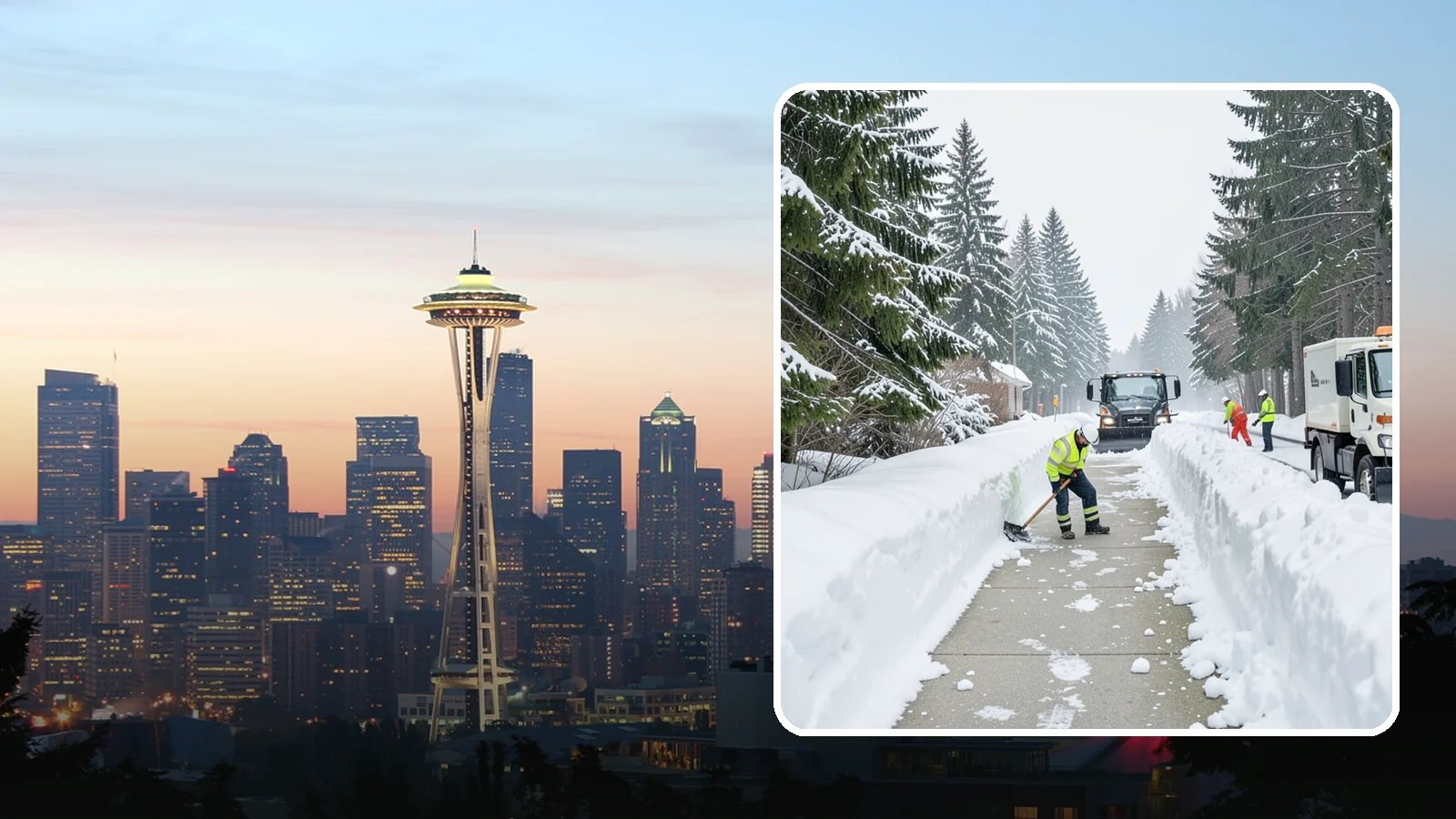 Emergency Access Clearing in Seattle, King County, WA - We rapidly clear the critical routes people need to enter and exit your property safely during a snow emergency.