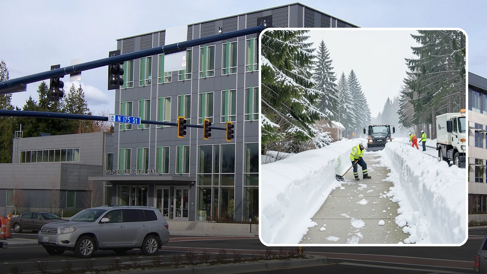 Emergency Access Clearing in Shoreline, King County, WA - We rapidly clear the critical routes people need to enter and exit your property safely during a snow emergency.