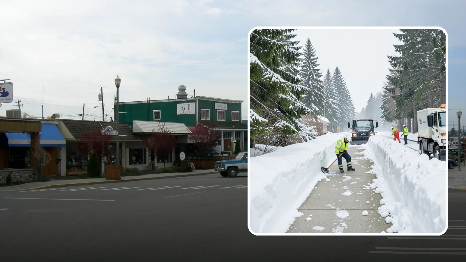 Emergency Access Clearing in Stanwood, Snohomish County, WA - We rapidly clear the critical routes people need to enter and exit your property safely during a snow emergency.