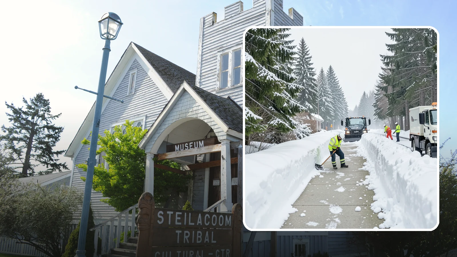 Emergency Access Clearing in Steilacoom, Pierce County, WA - We rapidly clear the critical routes people need to enter and exit your property safely during a snow emergency.