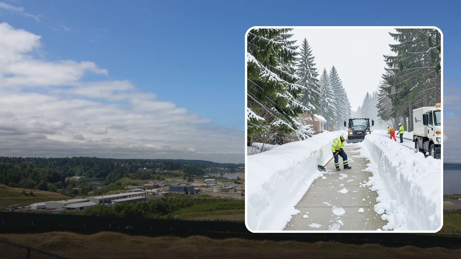 Emergency Access Clearing in University Place, Pierce County, WA - We rapidly clear the critical routes people need to enter and exit your property safely during a snow emergency.