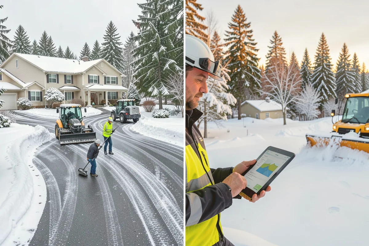 Emergency Commercial Snow Removal in Algona, King County, WA - Take your emergency call and confirm the critical access points