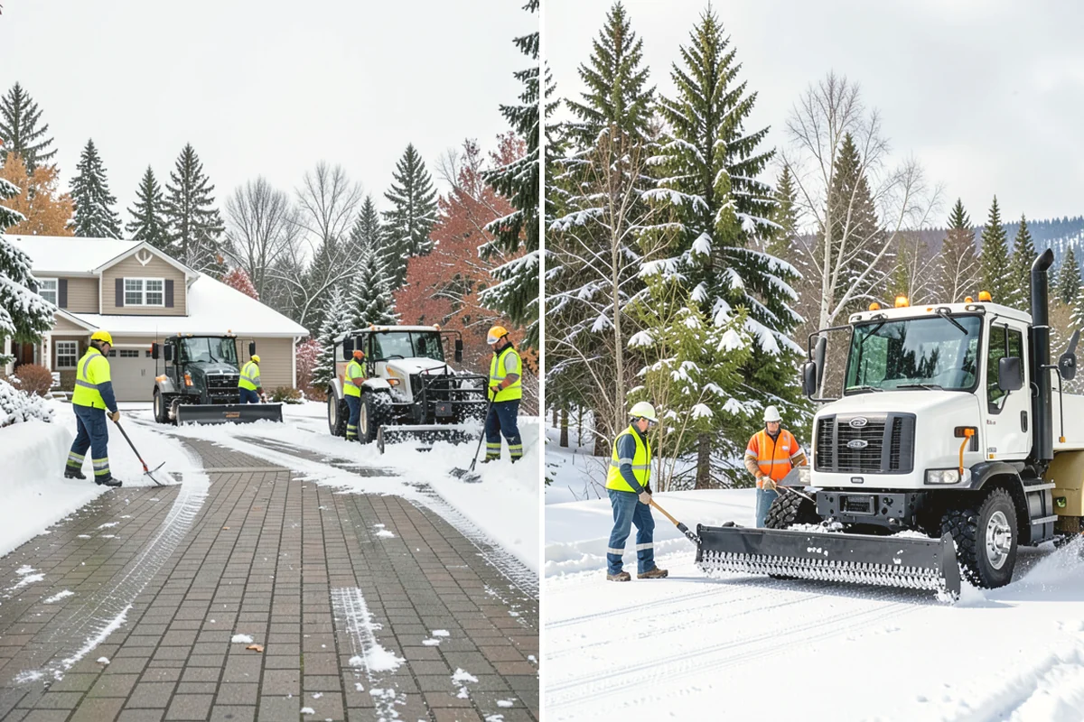 Emergency Commercial Snow Removal in Anacortes, Skagit County, WA - Take your emergency call and confirm the critical access points