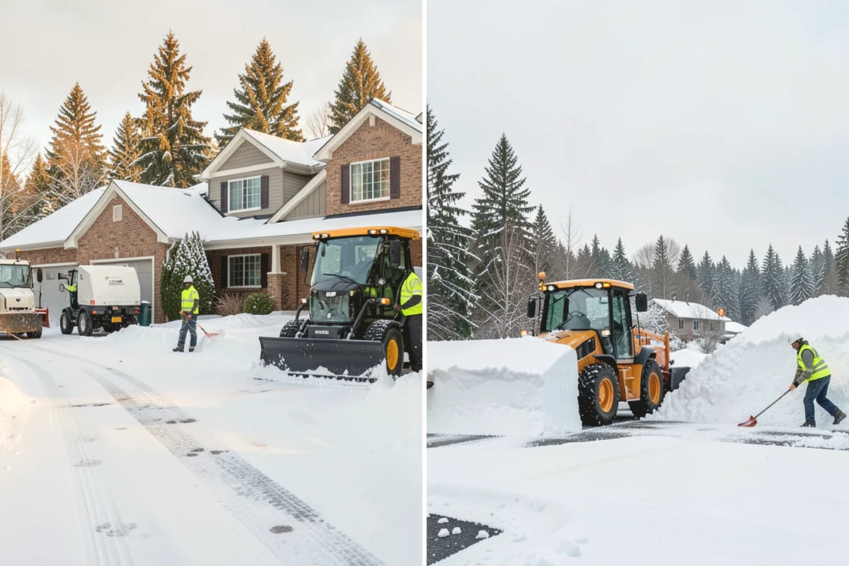 Emergency Commercial Snow Removal in Black Diamond, King County, WA - Take your emergency call and confirm the critical access points