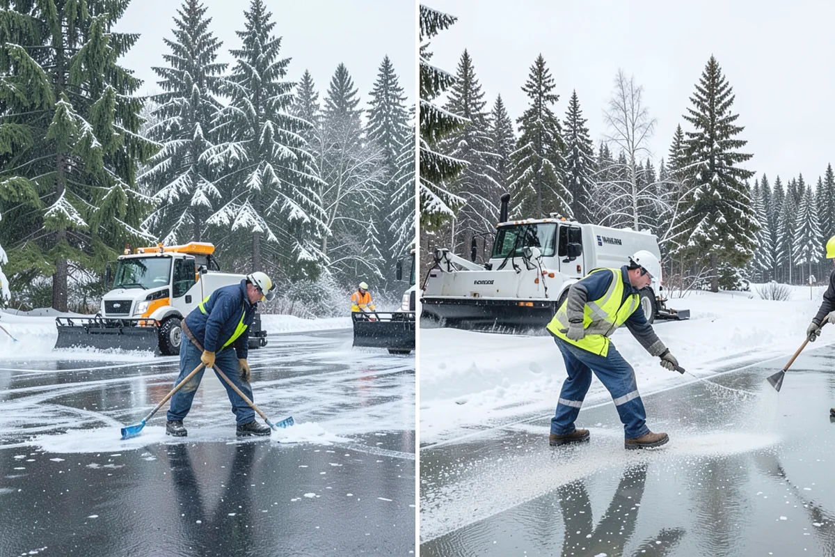 Emergency Commercial Snow Removal in Bonney Lake, Pierce County, WA - Take your emergency call and confirm the critical access points