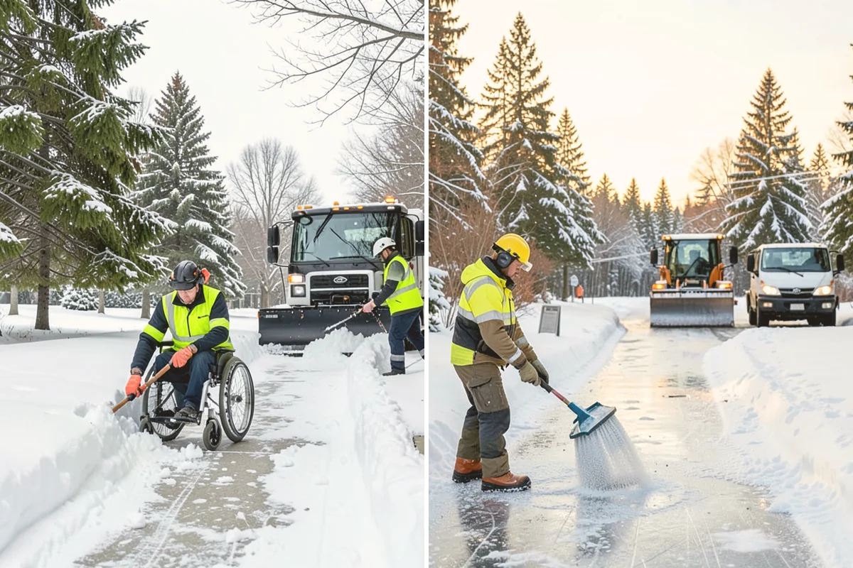 Emergency Commercial Snow Removal in Bothell, King County, WA - Take your emergency call and confirm the critical access points