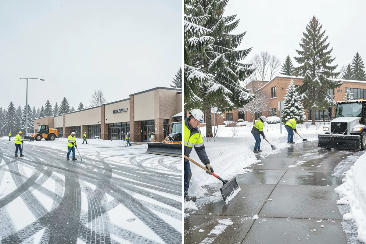 Emergency Commercial Snow Removal in Burien, King County, WA - Take your emergency call and confirm the critical access points