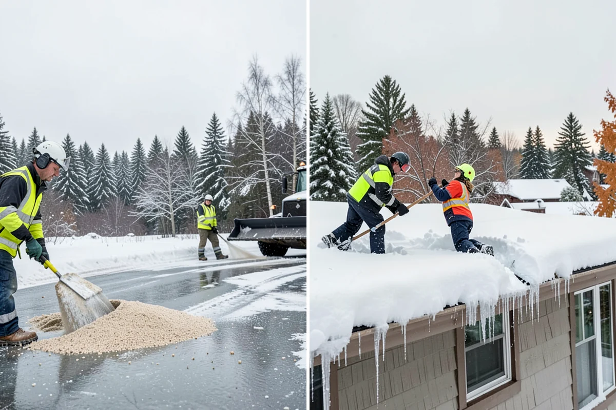 Emergency Commercial Snow Removal in Clyde Hill, King County, WA - Take your emergency call and confirm the critical access points