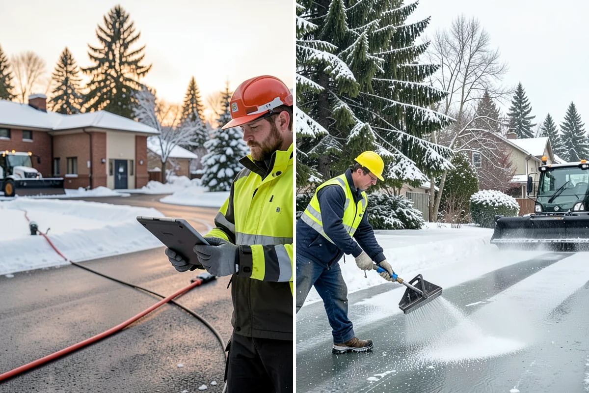 Emergency Commercial Snow Removal in Concrete, Skagit County, WA - Take your emergency call and confirm the critical access points