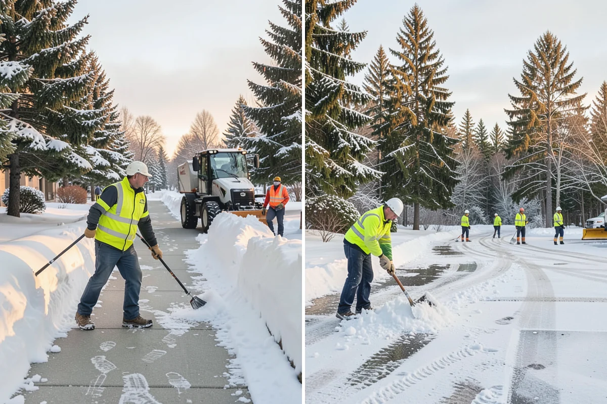 Emergency Commercial Snow Removal in Coupeville, Island County, WA - Take your emergency call and confirm the critical access points