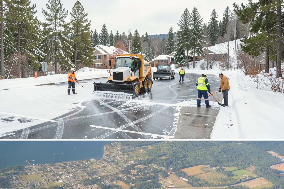Emergency Commercial Snow Removal in Coupeville, Island County, WA - Emergency response is most in demand during sudden December and January cold snaps that outpace forecasts across the region.
