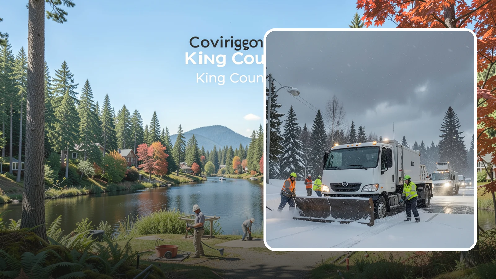 Emergency Commercial Snow Removal in Covington, King County, WA - Get rapid, on-call snow and ice response when an unexpected storm threatens to shut down your commercial property.