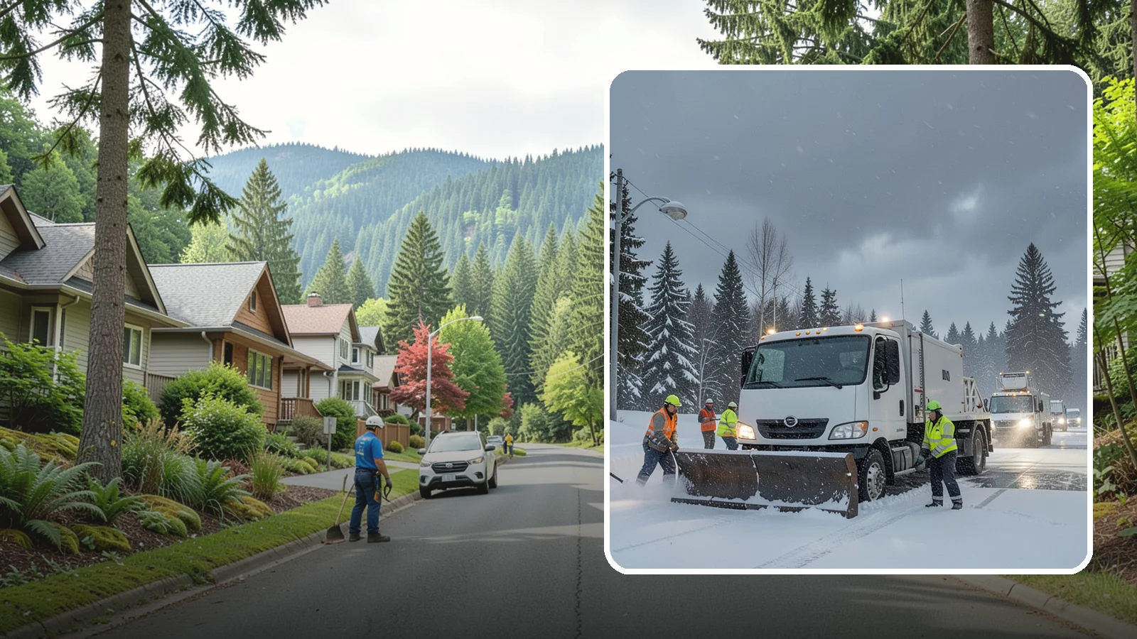 Emergency Commercial Snow Removal in Darrington, Snohomish County, WA - Get rapid, on-call snow and ice response when an unexpected storm threatens to shut down your commercial property.