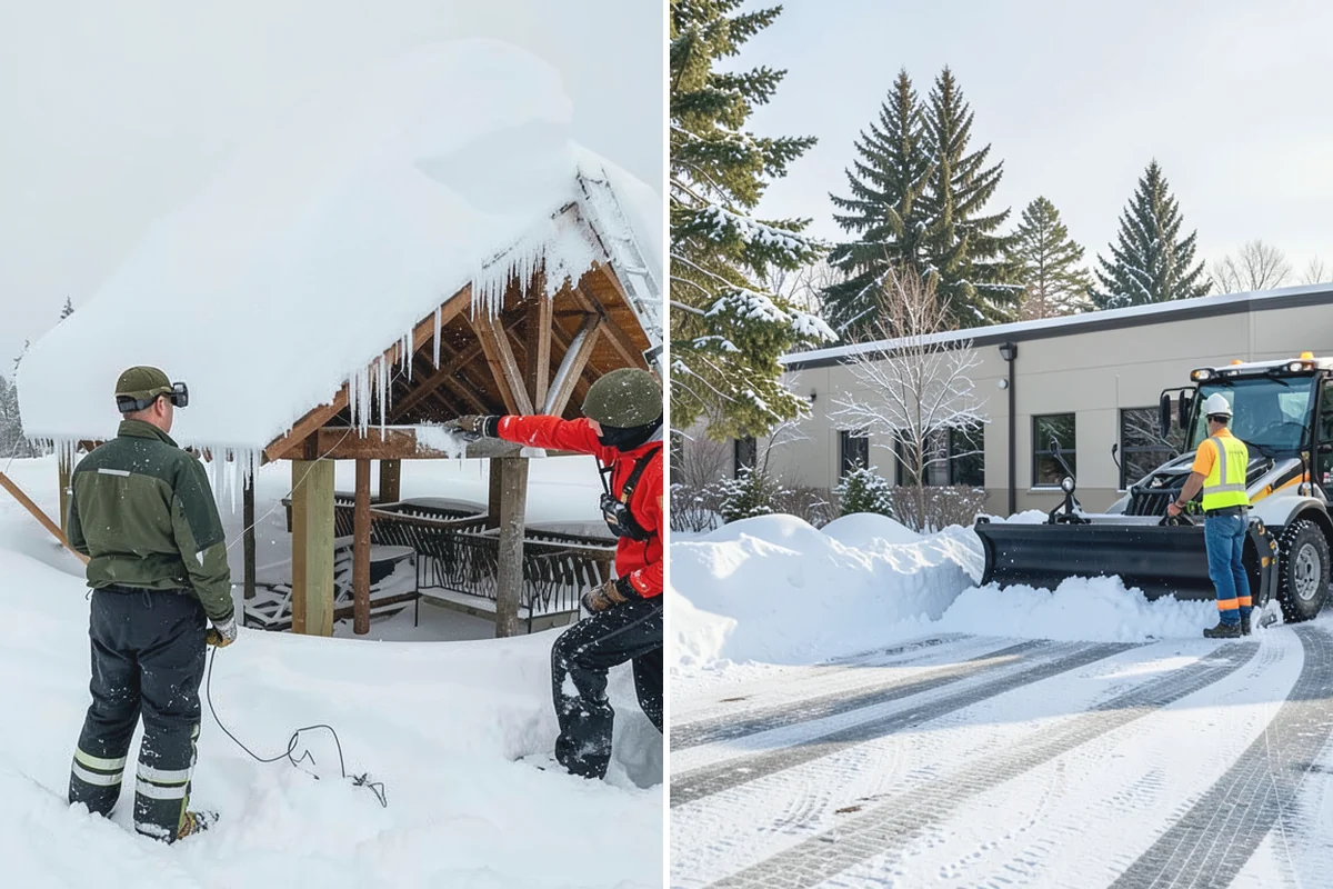 Emergency Commercial Snow Removal in Darrington, Snohomish County, WA - Take your emergency call and confirm the critical access points