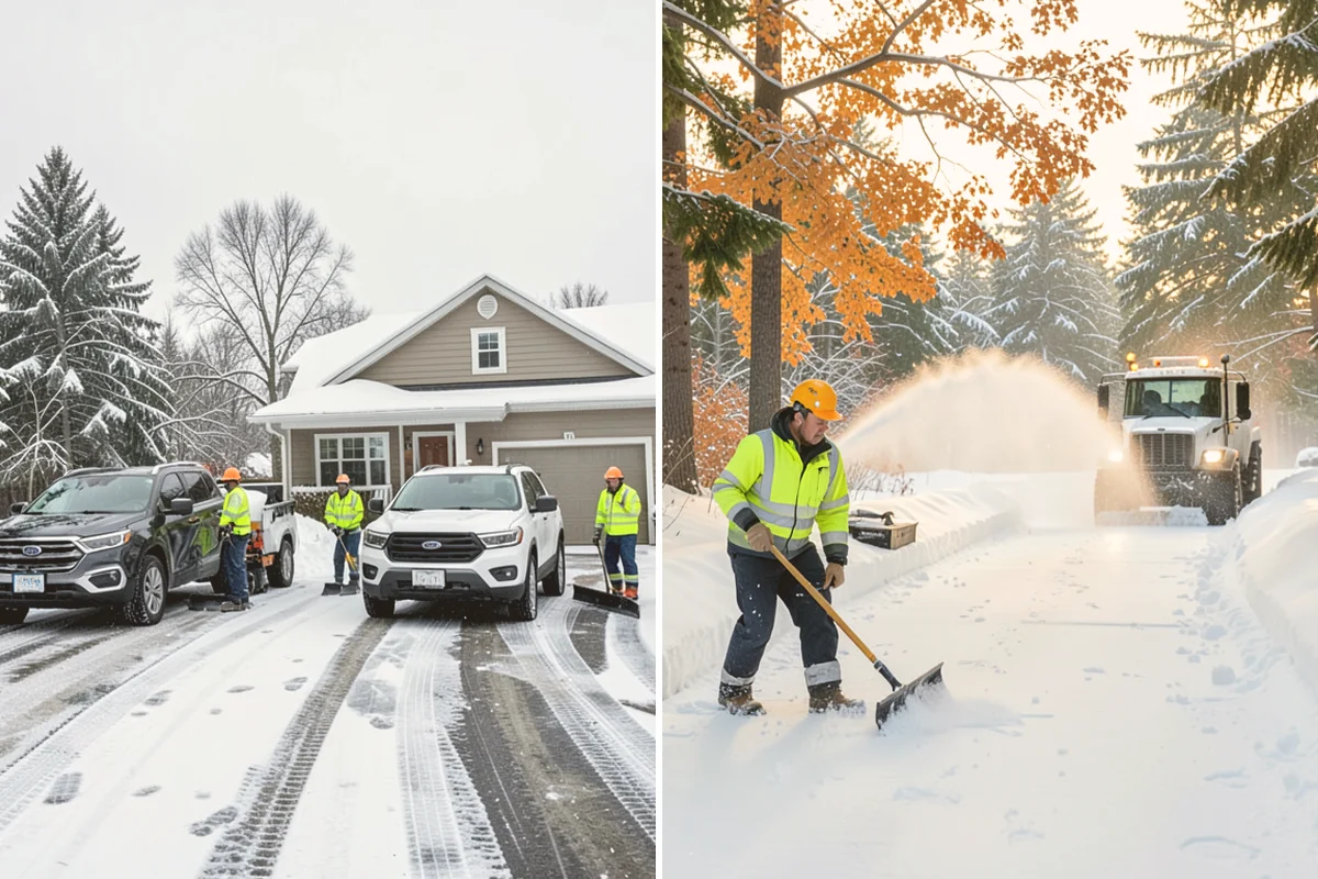 Emergency Commercial Snow Removal in Eatonville, Pierce County, WA - Take your emergency call and confirm the critical access points