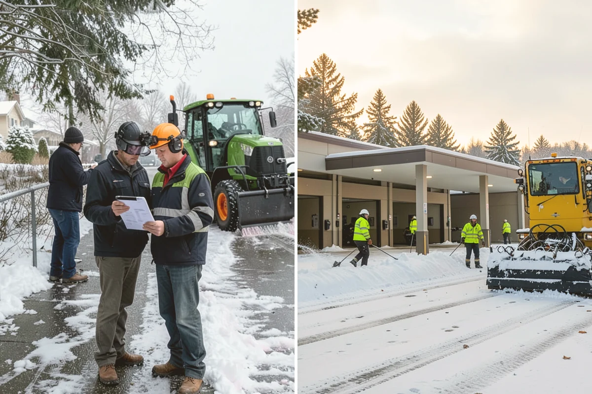 Emergency Commercial Snow Removal in Edmonds, Snohomish County, WA - Take your emergency call and confirm the critical access points