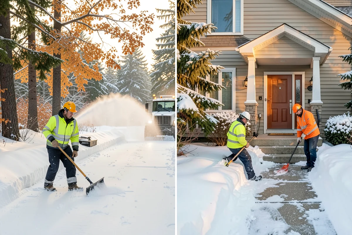 Emergency Commercial Snow Removal in Enumclaw, King County, WA - Take your emergency call and confirm the critical access points