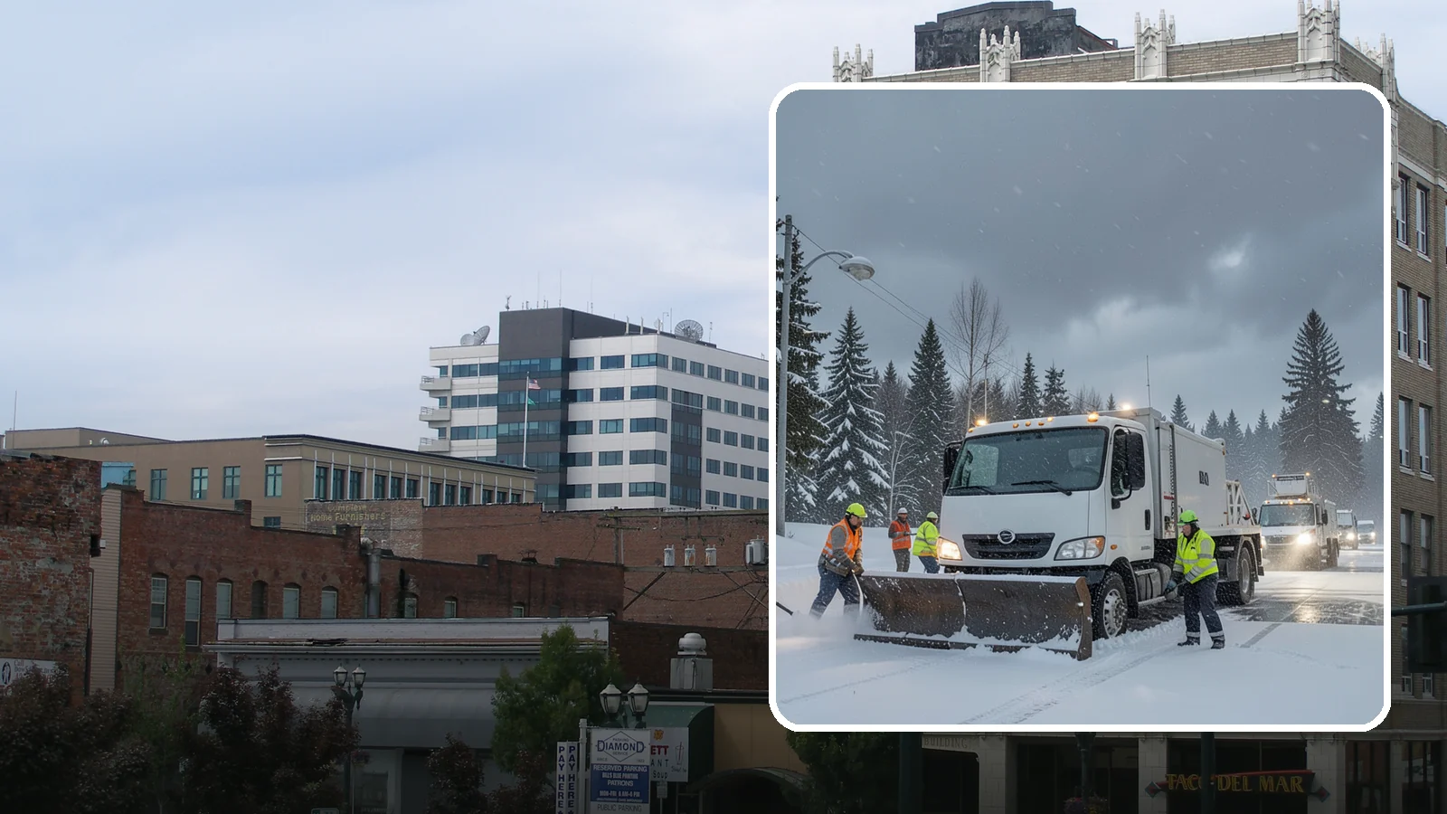 Emergency Commercial Snow Removal in Everett, Snohomish County, WA - Get rapid, on-call snow and ice response when an unexpected storm threatens to shut down your commercial property.