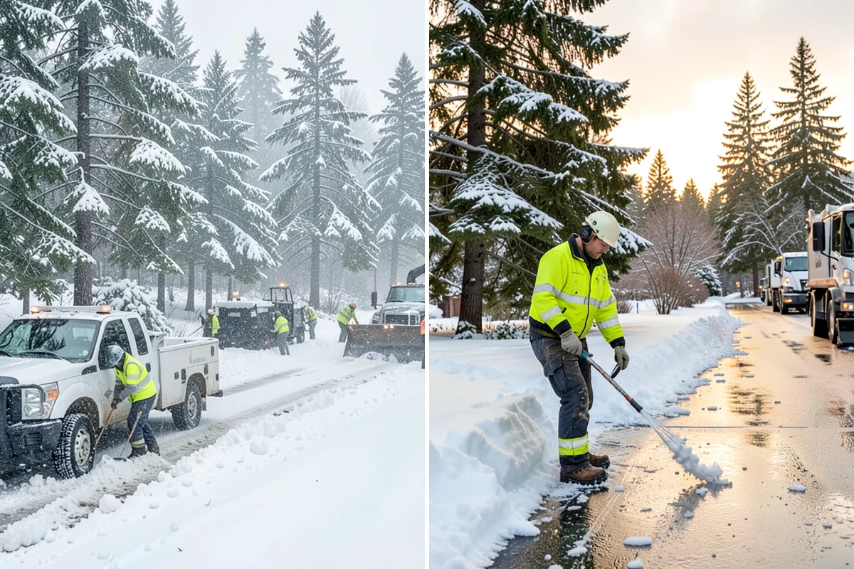 Emergency Commercial Snow Removal in Everett, Snohomish County, WA - Take your emergency call and confirm the critical access points
