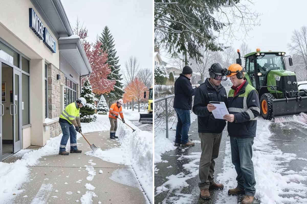 Emergency Commercial Snow Removal in Granite Falls, Snohomish County, WA - Take your emergency call and confirm the critical access points