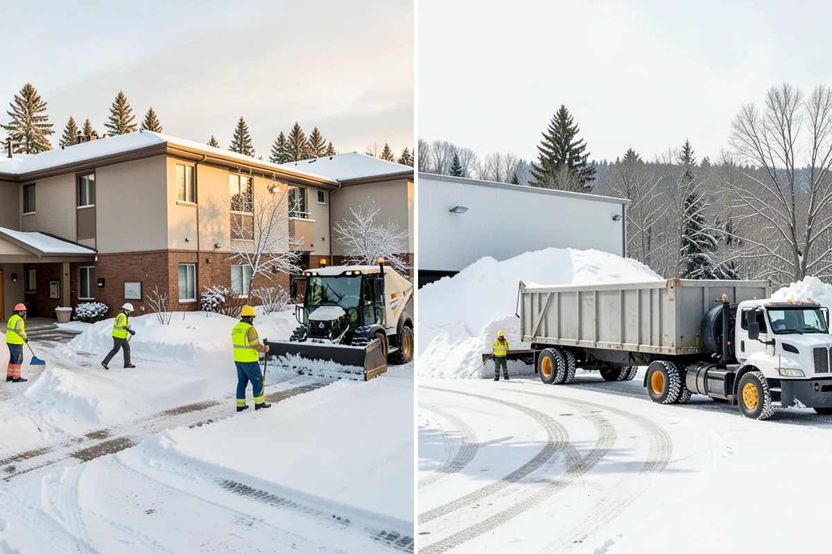 Emergency Commercial Snow Removal in Hunts Point, King County, WA - Take your emergency call and confirm the critical access points