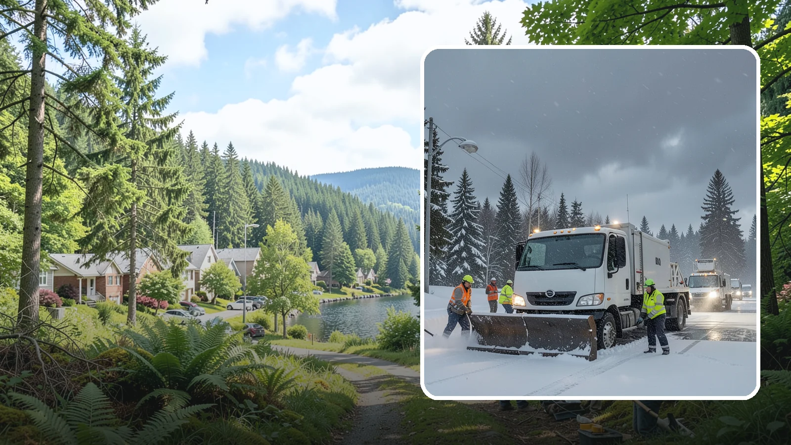 Emergency Commercial Snow Removal in Lake Forest Park, King County, WA - Get rapid, on-call snow and ice response when an unexpected storm threatens to shut down your commercial property.