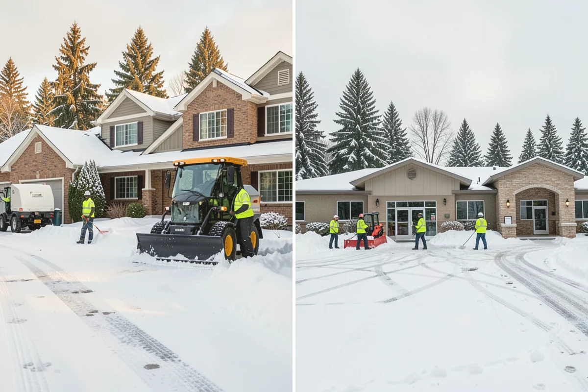 Emergency Commercial Snow Removal in Mill Creek, Snohomish County, WA - Take your emergency call and confirm the critical access points
