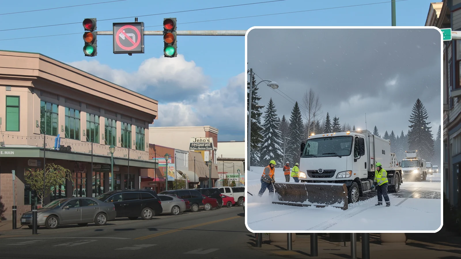 Emergency Commercial Snow Removal in Monroe, Snohomish County, WA - Get rapid, on-call snow and ice response when an unexpected storm threatens to shut down your commercial property.