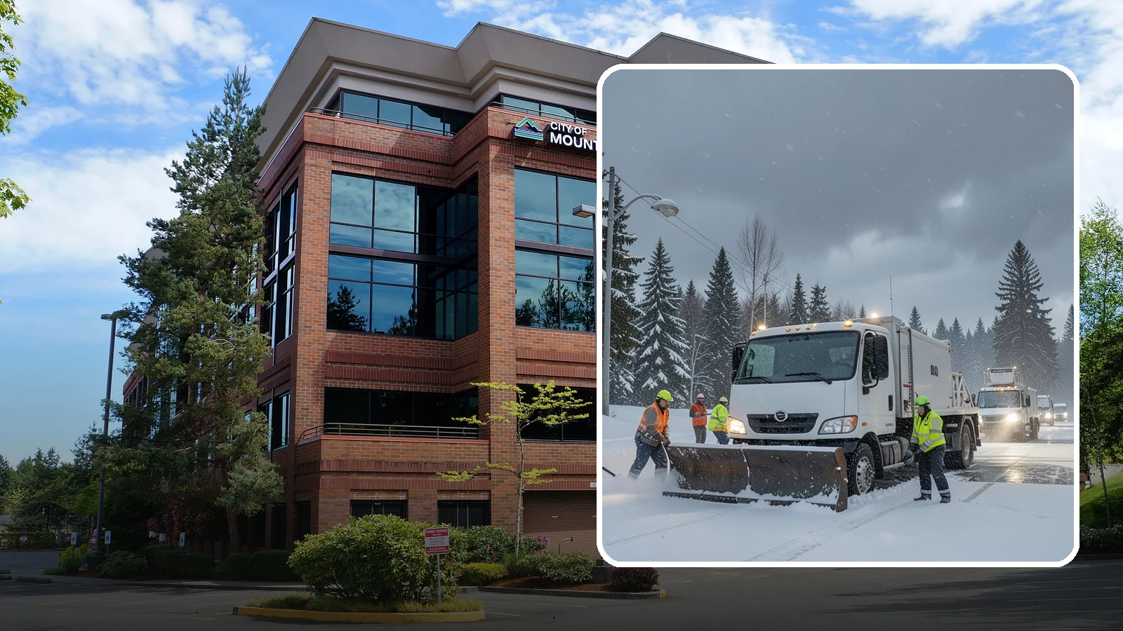 Emergency Commercial Snow Removal in Mountlake Terrace, Snohomish County, WA - Get rapid, on-call snow and ice response when an unexpected storm threatens to shut down your commercial property.