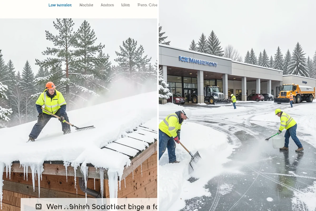 Emergency Commercial Snow Removal in Mountlake Terrace, Snohomish County, WA - Take your emergency call and confirm the critical access points