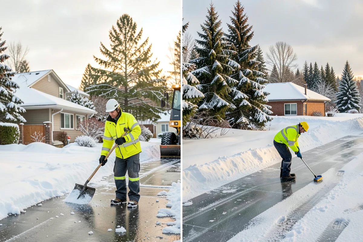 Emergency Commercial Snow Removal in Normandy Park, King County, WA - Take your emergency call and confirm the critical access points