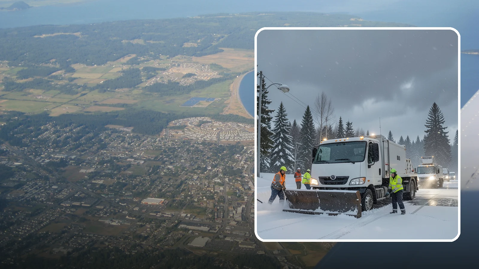 Emergency Commercial Snow Removal in Oak Harbor, Island County, WA - Get rapid, on-call snow and ice response when an unexpected storm threatens to shut down your commercial property.