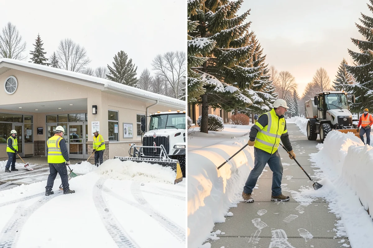 Emergency Commercial Snow Removal in Oak Harbor, Island County, WA - Take your emergency call and confirm the critical access points