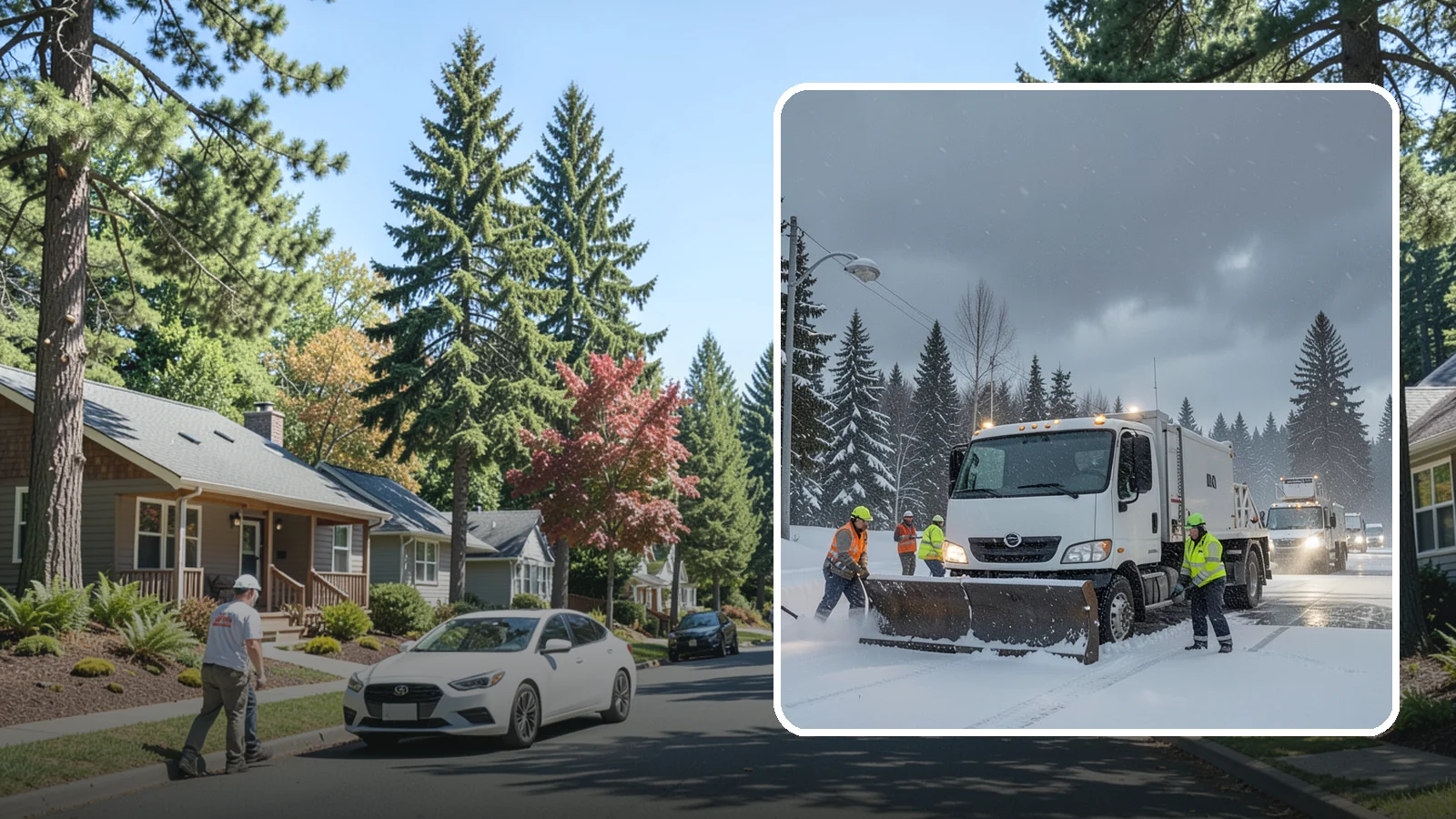 Emergency Commercial Snow Removal in Orting, Pierce County, WA - Get rapid, on-call snow and ice response when an unexpected storm threatens to shut down your commercial property.
