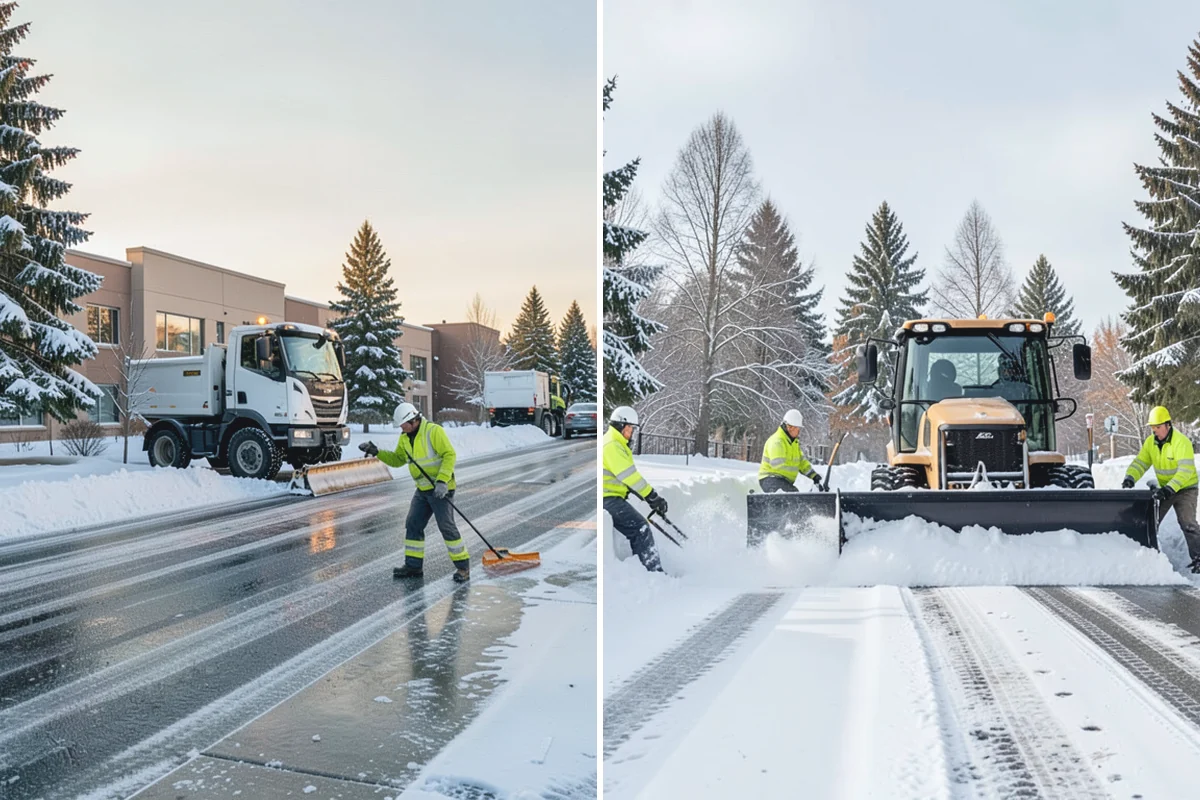 Emergency Commercial Snow Removal in Renton, King County, WA - Take your emergency call and confirm the critical access points