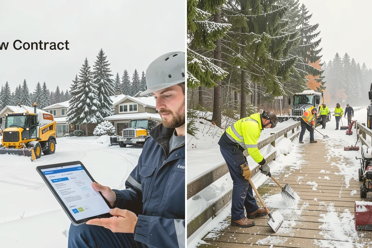 Emergency Commercial Snow Removal in Sammamish, King County, WA - Take your emergency call and confirm the critical access points