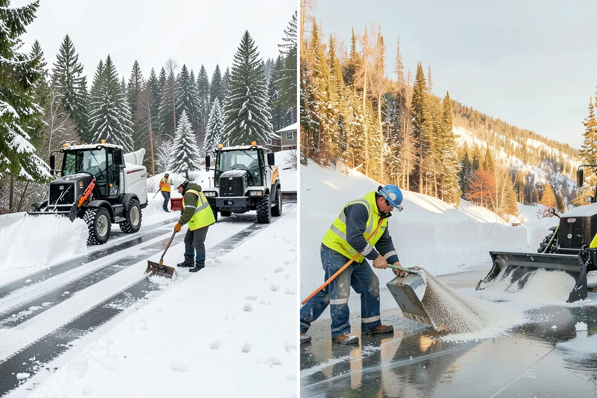 Emergency Commercial Snow Removal in SeaTac, King County, WA - Take your emergency call and confirm the critical access points