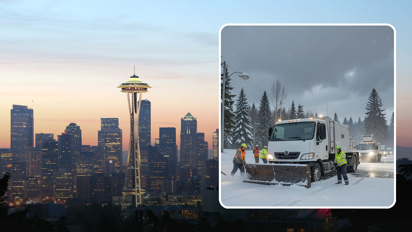 Emergency Commercial Snow Removal in Seattle, King County, WA - Get rapid, on-call snow and ice response when an unexpected storm threatens to shut down your commercial property.