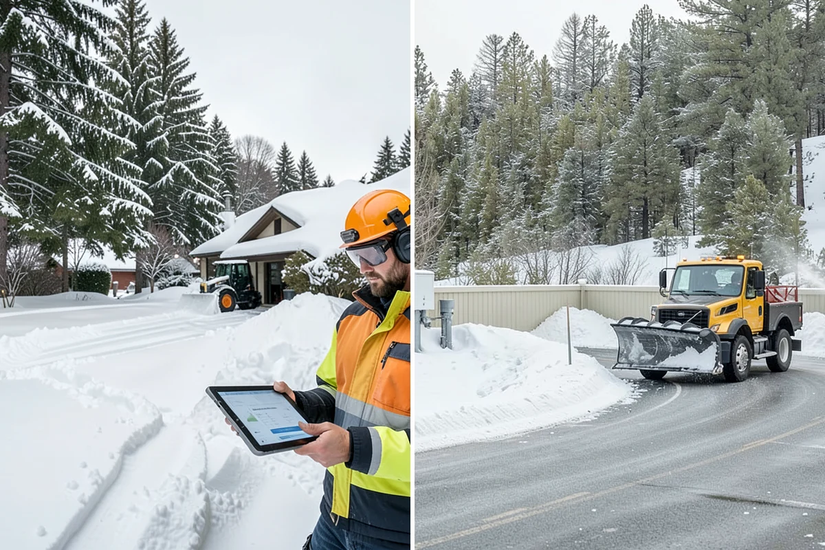 Emergency Commercial Snow Removal in Seattle, King County, WA - Take your emergency call and confirm the critical access points