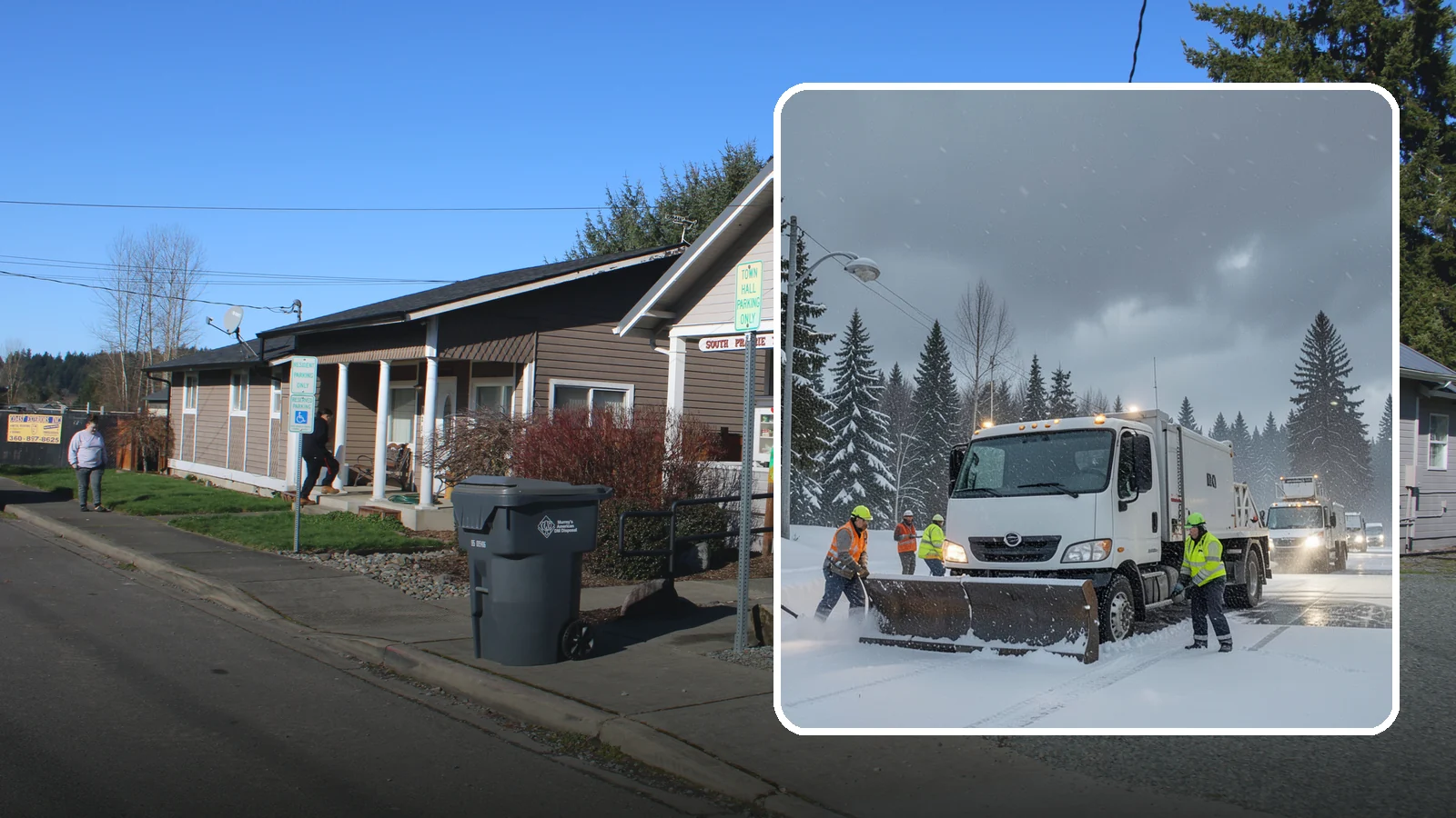 Emergency Commercial Snow Removal in South Prairie, Pierce County, WA - Get rapid, on-call snow and ice response when an unexpected storm threatens to shut down your commercial property.