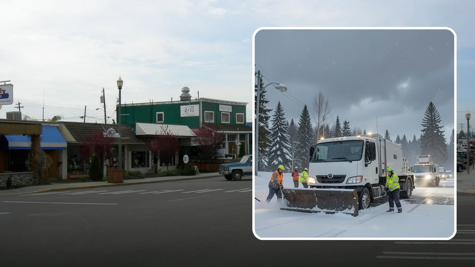 Emergency Commercial Snow Removal in Stanwood, Snohomish County, WA - Get rapid, on-call snow and ice response when an unexpected storm threatens to shut down your commercial property.
