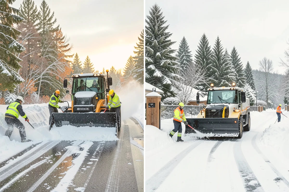 Emergency Commercial Snow Removal in Stanwood, Snohomish County, WA - Take your emergency call and confirm the critical access points